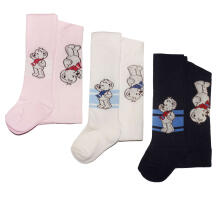 Weri Spezials Children's Tights Teddy Light Pink ART.WERI-2964 High quality children's cotton tights for kids