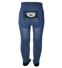 Weri Spezials Bērnu Zeķubikses Little Bear Jeans ART.SW-1742 Augstas kvalitātes siltas plīša Neslīdošas bērnu kokvilnas Zeķubikses zēniem