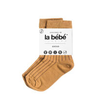 La Bebe™ Nursing Eco Organic Cotton Socks Art.154803 Camel Bērnu zeķes no organiskās kokvilnas
