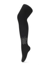 BeSnazzy Cotton Tights Ra-54 Kokvilnas zeķubikses meitenēm ar mirdzošiem akmeņiem