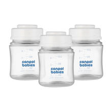 CANPOL BABIES pudelīšu komplekts mātes piena uzglabāšanai 3x120ml, 0M+, 35/235