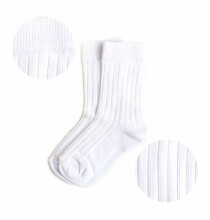 La Bebe™ Nursing Eco Organic Cotton Socks Art.155064 White Laste sukkpüksid on valmistatud keskkonnasõbralikust orgaanilisest puuvillast.