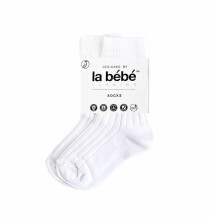 La Bebe™ Nursing Eco Organic Cotton Socks Art.155064 White Детские колготки из экологически чистого органического хлопка