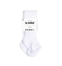 La Bebe™ Nursing Eco Organic Cotton Tights Art.155066 White Bērnu zeķbikses no organiskās kokvilnas