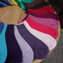 Weri Spezials Детские короткие носки Monochrome Dusty Pink ART.SW-2104 Три пары высококачественных детских коротких носков из хлопка