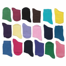 Weri Spezials Children's Socks Monochrome Petrol ART.SW-0932 Pack of three high quality children's cotton socks