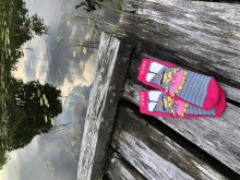 Weri Spezials Children's Non-Slip Socks Cinderella Pink ART.WERI-3183 High quality children's socks made of cotton with non-slip coating