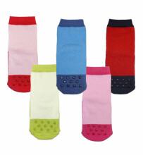Weri Spezials Детские нескользящие носки Little Wonders Pink ART.WERI-0592 Высококачественных детских носков из хлопка с нескользящим покрытием