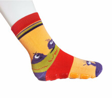 Weri Spezials Children's Non-Slip Socks UFO Peach ART.WERI-8352 High quality children's socks made of cotton with non-slip coating