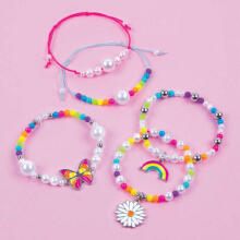 MAKE IT REAL DIY Jewelry set Rainbow treasure bracelets