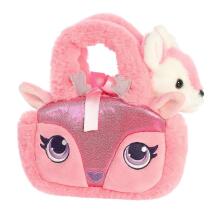 AURORA Fancy Pals Плюшевый олень в розовой сумке, 20 см