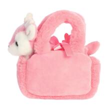 AURORA Fancy Pals Плюшевый олень в розовой сумке, 20 см
