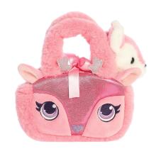 AURORA Fancy Pals Плюшевый олень в розовой сумке, 20 см