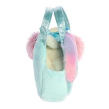 AURORA Fancy Pals Plush Dog in a cotton candy bag, 20 cm