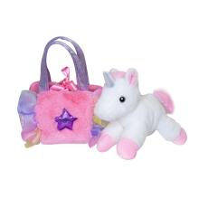 AURORA Fancy Pals Plīša vienradzis rozā somiņā 20 cm