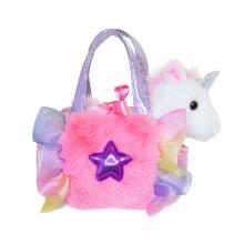 AURORA Fancy Pals Plīša vienradzis rozā somiņā 20 cm