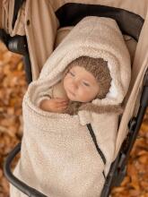 Makaszka Alpaca Footmuff Art.155336 Dusty Pink Мягкий конверт/спальный мешок в коляску