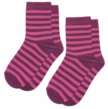 Weri Spezials Детские носки Colorful Stripes Anemone and Rose ART.SW-1369 Комплект из двух пар высококачественных детских носков из хлопка