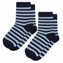 Weri Spezials Детские носки Colorful Stripes Navy and Light Blue ART.SW-1638 Комплект из двух пар высококачественных детских носков из хлопка
