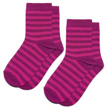 Weri Spezials Bērnu zeķes Colorful Stripes Pink and Rose ART.SW-1644 Divi pāri augstas kvalitātes kokvilnas bērnu zeķes