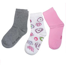 Weri Spezials Children's Socks Cheerfulness White ART.WERI-1908 Pack of three high quality children's cotton socks