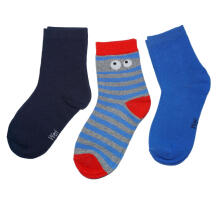 Weri Spezials Children's Socks Cuckoo Grey ART.WERI-2799 Pack of three high quality children's cotton socks