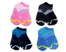 Weri Spezials Children's Sneaker Socks Modern Black ART.WERI-5172 Pack of two high quality children's cotton sneaker socks