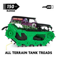 MONSTER JAM RC transportlīdzeklis "Grave Digger Trax", 6067880
