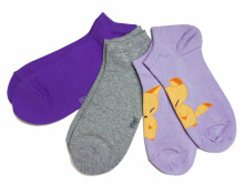 Weri Spezials Короткие Детские носки Fox Lilac ART.WERI-5516 Комплект из трех пар высококачественных коротких детских носков из хлопка