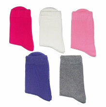 Weri Spezials Детские носки Monochrom Lilac and Pink ART.WERI-3661 Комплект из пяти пар высококачественных детских носков из хлопка