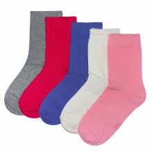 Weri Spezials Детские носки Monochrom Lilac and Pink ART.WERI-3661 Комплект из пяти пар высококачественных детских носков из хлопка