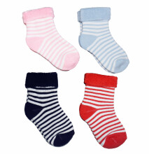Weri Spezials Детские плюшевые носки Stripes Light Pink ART.WERI-0462 Высококачественные детские плюшевые носков из хлопка