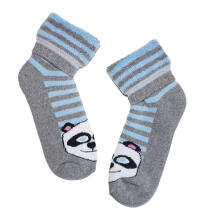 Weri Spezials Children's Plush Socks Panda Grey ART.WERI-4542 High quality children's cotton plush socks