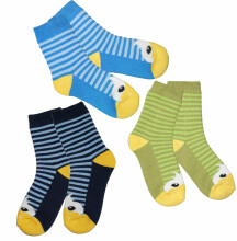 Weri Spezials Детские плюшевые носки Happy Duck Navy Blue ART.WERI-4703 Высококачественные детские плюшевые носков из хлопка