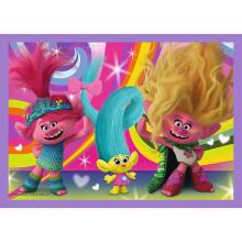 TREFL TROLLS Puzzle 4 in 1 set