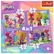 TREFL TROLLS Puzzle 4 in 1 set