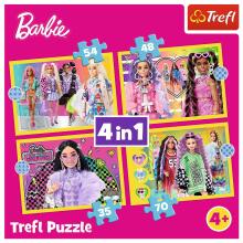 TREFL BARBIE Pužļu komplekts 4in1