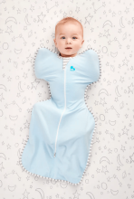 Love To Dream Swaddle Up Organic Blue M Art. LTD-L1001001BLS Хлопковая пелёнка для комфортного сна, пеленания M раз.