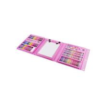 Ikonka Art.KX6032_1 Pink Plastmasas krāsošanas komplekts futrālī 208el.