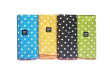 La Bebe™ Cotton Art.156139 Blue Хлопковая подстилка с клеенкой 100x150см