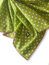 La Bebe™ Cotton Art.156141 Green Хлопковая подстилка с клеенкой 100x150см