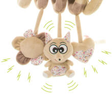 4BABY Fox Art.F07 Beige Игрушечная спираль для колясок/ кроваток/ автокресел