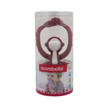 Mombella Monkey Teether Toy  Art.P8131 Red Silikona kožamā rotaļlieta Mērkaķis