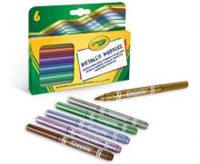 CRAYOLA Маркеры, металлик, 6 шт.