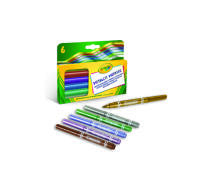 CRAYOLA Маркеры, металлик, 6 шт.