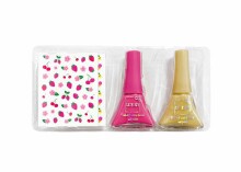 LUKKY Activity pack manicure set with 2 nail polishes and stickers