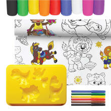KidyBox Art.F-41004 woow WOOW творческий набор 4 в 1 - ДИНО И ЖИВОТНЫЕ