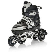 Inline skates Meteor 4w1 Seasons M 34-37 black - slidas un skrituļslidas