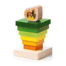 Cubika Woodwn Tower Art.LD-15 Деревянная пирамидка