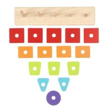 Cubika Wooden Geometric Sorter LSG-1 Art.15320 Attīstoša koka rotaļlieta 'Ģeometriskas figūras'